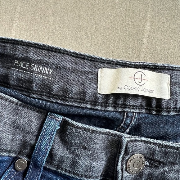 CJ by Cookie Johnson Peace Skinny Jeans Women's 28 Low Rise Side Stripe Stretch - Picture 5 of 7